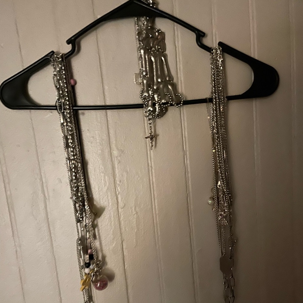 Elegant Silver Necklace Set